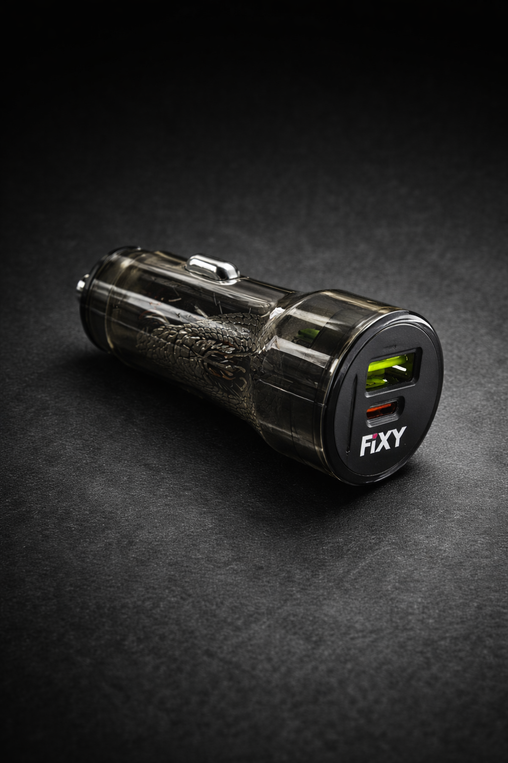 FiXY Venom Flow Dual Port Car Charger – Fast USB Car Charger