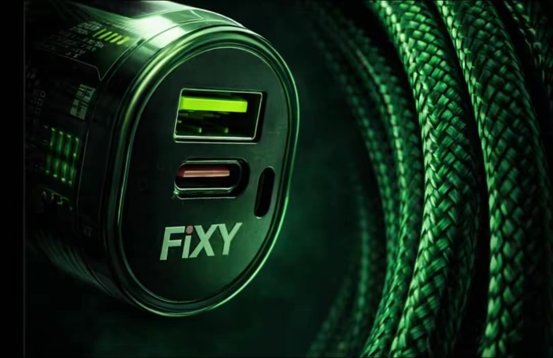 FiXY Venom Flow Dual Port Car Charger – Fast USB Car Charger